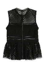Carica l'immagine nel visualizzatore di Gallery, Top peplum in pizzo
