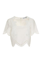 Carica l'immagine nel visualizzatore di Gallery, Blusa in cotone e pizzo
