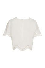 Carica l'immagine nel visualizzatore di Gallery, Blusa in cotone e pizzo
