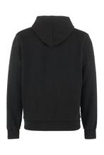 Carica l'immagine nel visualizzatore di Gallery, Felpa Hoch Embroi in cotone con cappuccio e zip
