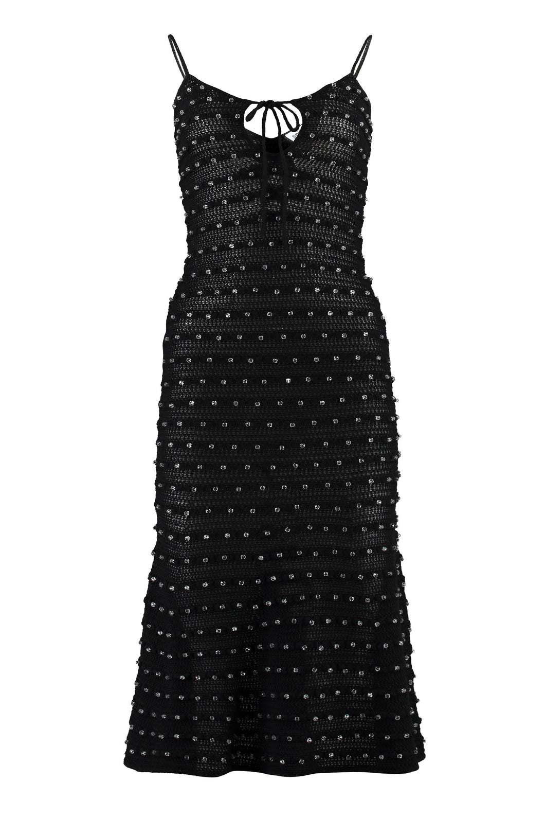 Abito in maglia con applicazioni decorative