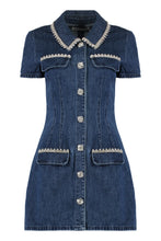 Load image into Gallery viewer, Denim embellished dress
