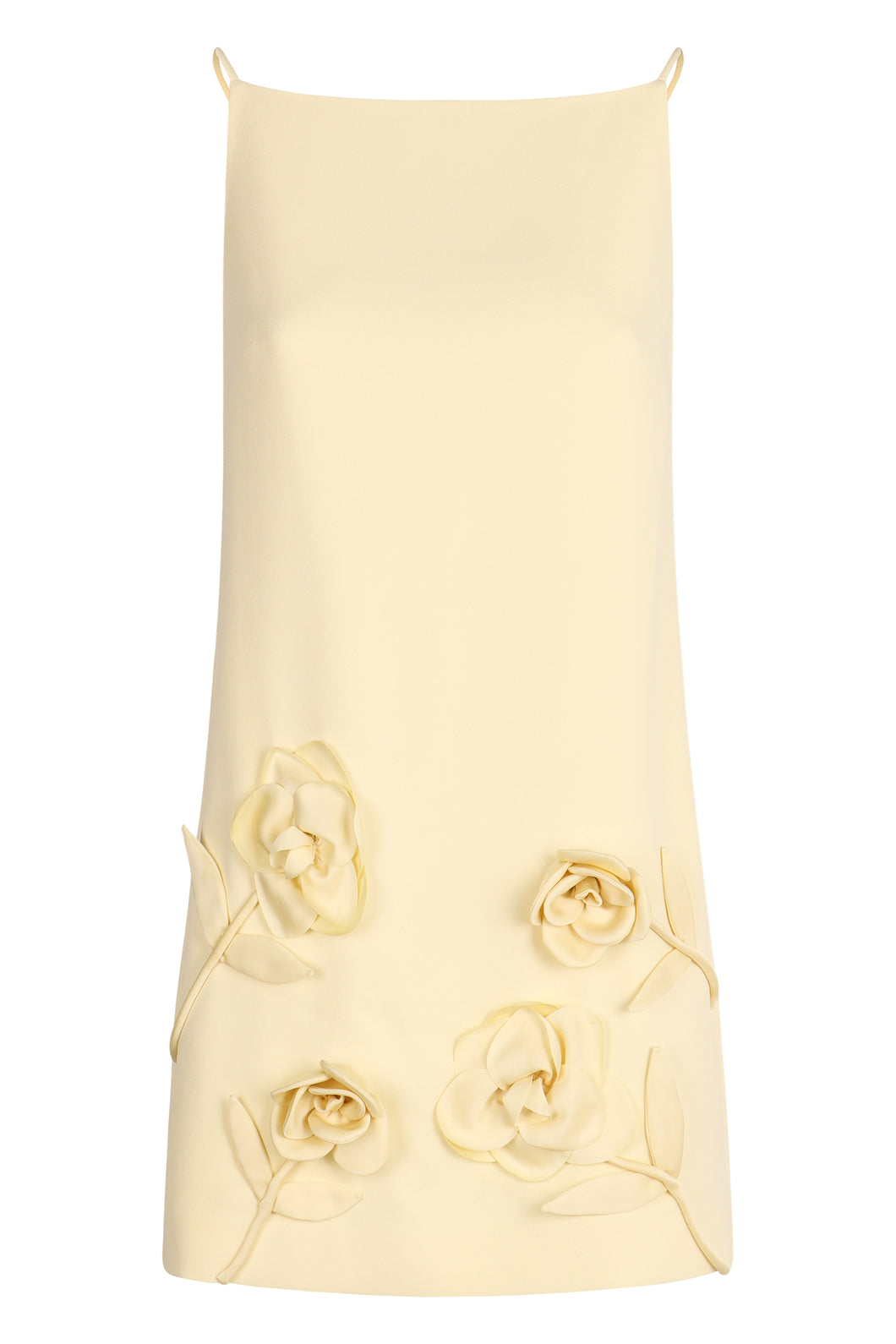 Abito con applicazioni floreali