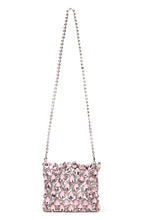 Load image into Gallery viewer, Mini metallic mesh bag with crystals
