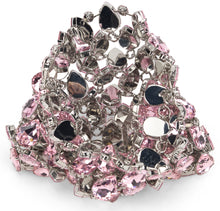 Load image into Gallery viewer, Mini metallic mesh bag with crystals
