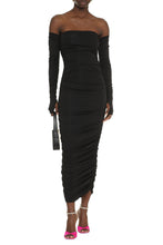 Carica l&#39;immagine nel visualizzatore di Gallery, Abito in jersey drappeggiato
