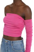 Carica l'immagine nel visualizzatore di Gallery, Crop top a maniche lunghe
