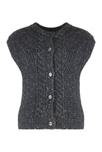 Carica l'immagine nel visualizzatore di Gallery, Gilet Taffy in maglia con bottoni
