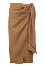 Load image into Gallery viewer, Tequila linen and silk skirt

