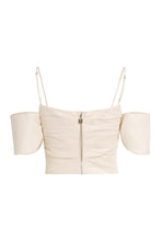 Carica l'immagine nel visualizzatore di Gallery, Crop top drappeggiato
