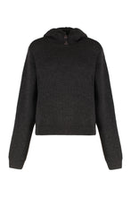 Carica l'immagine nel visualizzatore di Gallery, Maglione con cappuccio in misto alpaca

