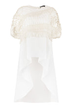 Carica l'immagine nel visualizzatore di Gallery, Top in cotone con gilet in rete
