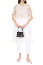 Carica l'immagine nel visualizzatore di Gallery, Top in cotone con gilet in rete
