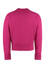 Carica l'immagine nel visualizzatore di Gallery, Cardigan in lana merino con bottoni a contrasto
