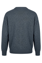 Carica l'immagine nel visualizzatore di Gallery, Maglione girocollo in lana con logo jacquard
