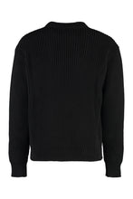 Carica l'immagine nel visualizzatore di Gallery, Maglione in cotone con intarsio logo

