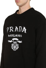 Carica l'immagine nel visualizzatore di Gallery, Maglione in cotone con intarsio logo
