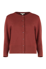 Carica l'immagine nel visualizzatore di Gallery, Cardigan rosso scuro, elegante e versatile.
