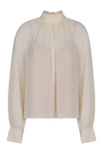 Carica l'immagine nel visualizzatore di Gallery, Blusa in crepe con drappeggio
