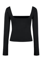 Carica l'immagine nel visualizzatore di Gallery, T-shirt a maniche lunghe in cotone stretch
