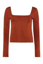 Carica l'immagine nel visualizzatore di Gallery, T-shirt a maniche lunghe in cotone stretch
