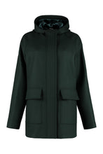 Carica l'immagine nel visualizzatore di Gallery, Cappotto in panno con cappuccio
