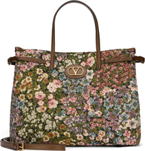 Carica l'immagine nel visualizzatore di Gallery, Borsa shopper Antibes piccola in tessuto jacquard
