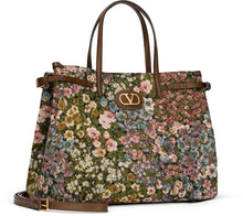 Carica l'immagine nel visualizzatore di Gallery, Borsa shopper Antibes piccola in tessuto jacquard
