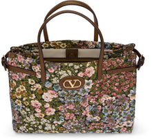 Carica l'immagine nel visualizzatore di Gallery, Borsa shopper Antibes piccola in tessuto jacquard

