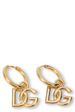 Load image into Gallery viewer, Hoop earrings with logo
