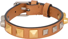 Carica l'immagine nel visualizzatore di Gallery, Bracciale Rockstud in pelle

