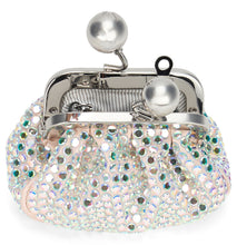 Carica l'immagine nel visualizzatore di Gallery, Borsetta Pasticcino nano in raso con strass
