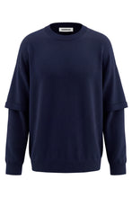 Carica l'immagine nel visualizzatore di Gallery, Maglia in lana e cashmere con doppia manica
