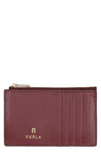 Load image into Gallery viewer, Furla Camelia pebbled calfskin card holder
