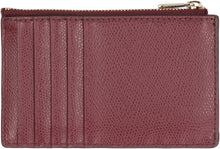 Load image into Gallery viewer, Furla Camelia pebbled calfskin card holder
