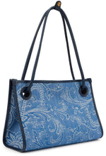 Carica l'immagine nel visualizzatore di Gallery, Borsa shopper piccola in jacquard di denim
