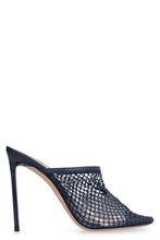 Carica l'immagine nel visualizzatore di Gallery, Mules Crystal Fishnet in pelle
