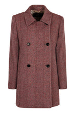 Carica l'immagine nel visualizzatore di Gallery, Cappotto doppiopetto in tweed misto lana
