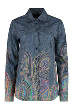 Carica l'immagine nel visualizzatore di Gallery, Camicia in popeline di cotone stretch
