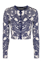 Carica l'immagine nel visualizzatore di Gallery, Cardigan in maglia jacquard
