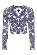 Carica l'immagine nel visualizzatore di Gallery, Cardigan in maglia jacquard
