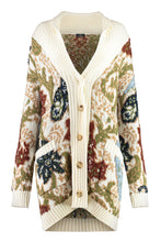 Carica l'immagine nel visualizzatore di Gallery, Cardigan in maglia jacquard
