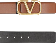 Carica l'immagine nel visualizzatore di Gallery, Cintura reversibile VLogo Signature in pelle
