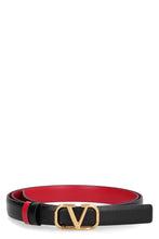 Carica l'immagine nel visualizzatore di Gallery, Cintura reversibile VLogo Signature in pelle
