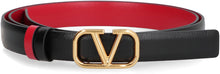 Carica l'immagine nel visualizzatore di Gallery, Cintura reversibile VLogo Signature in pelle
