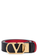 Load image into Gallery viewer, VLogo Signature Reversible Belt in glossy leather

