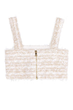 Carica l'immagine nel visualizzatore di Gallery, Crop top in tweed lurex
