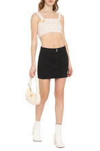 Carica l'immagine nel visualizzatore di Gallery, Crop top in tweed lurex
