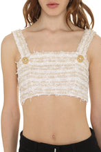 Carica l'immagine nel visualizzatore di Gallery, Crop top in tweed lurex
