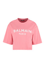 Carica l'immagine nel visualizzatore di Gallery, T-shirt crop con logo
